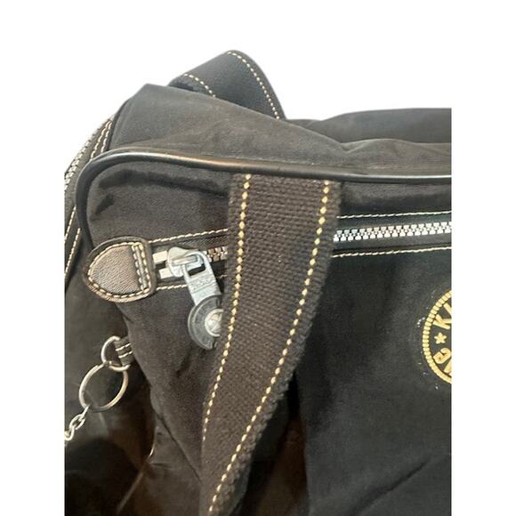 Kipling Black Weekender Medium Travel Gym Duffle Bag Women - Picture 5 of 14